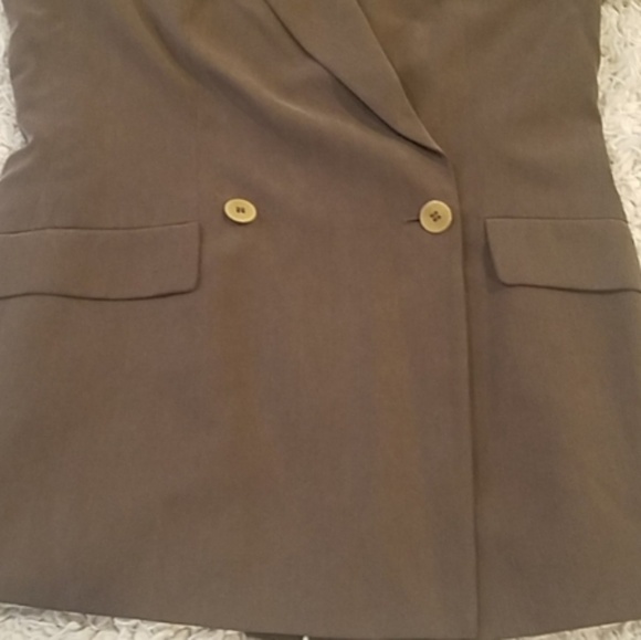 30-50% OFF BUNDLES! SILK ARMANI COLLEZIONI LONGLINE MAXI BLAZER SUIT COAT JACKET - Picture 4 of 7